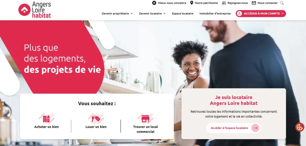 page d'accueil angers loire habitat