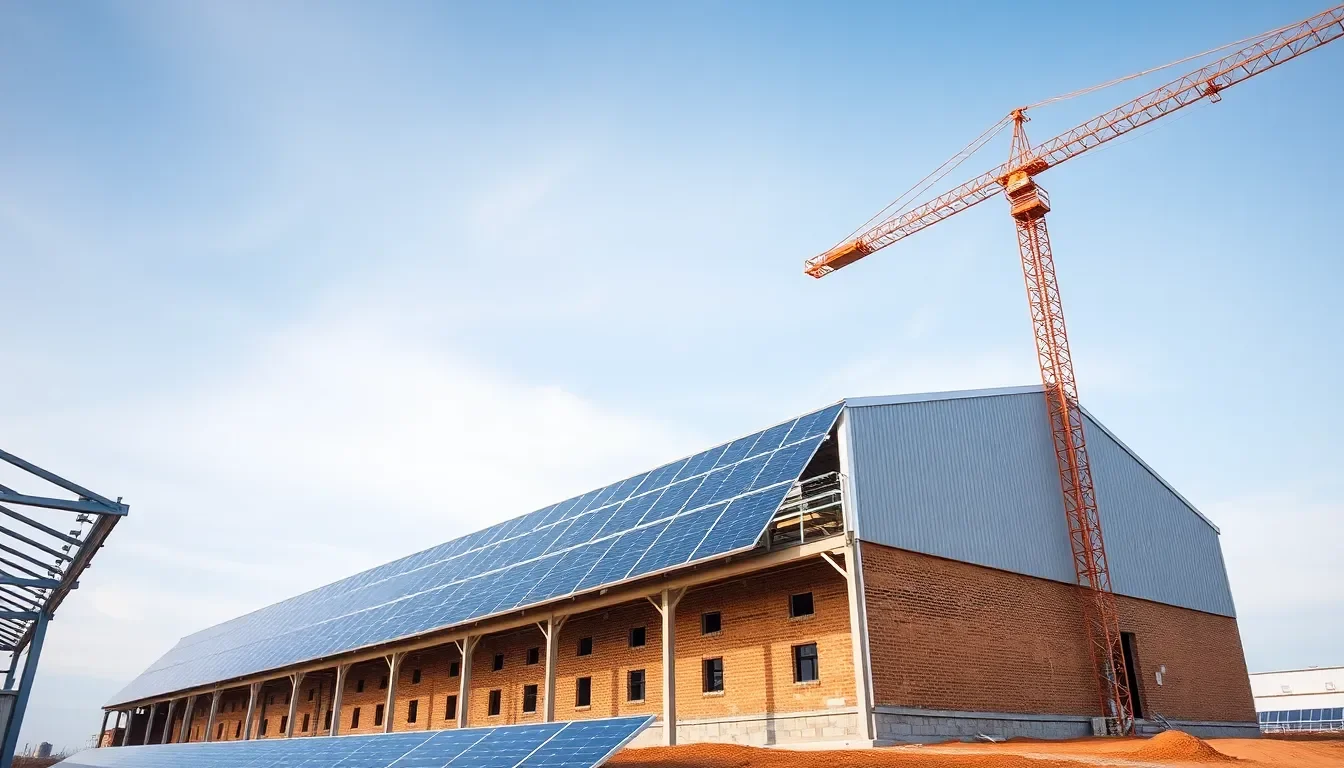 Étapes et délais de construction d'un hangar photovoltaïque Arkolia - bâtiment solaire arkolia energies