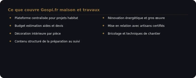 Infographie gospi.fr maison et travaux